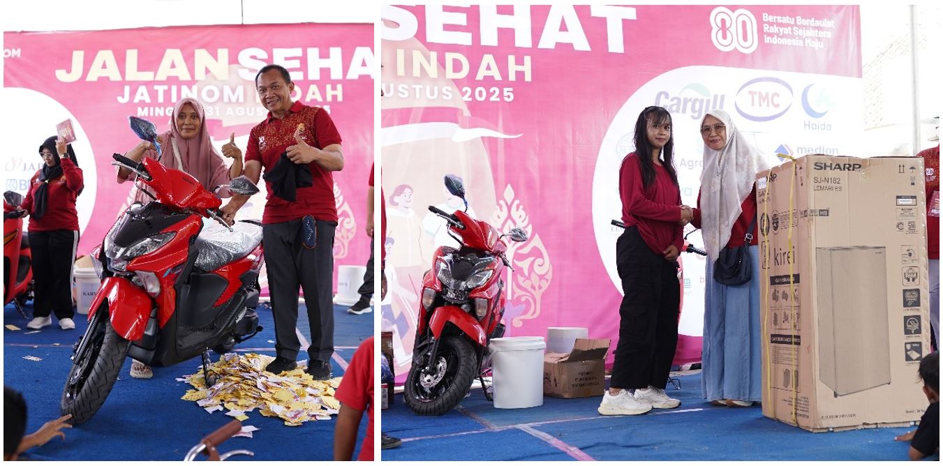 Pengundian hadiah Jalan Sehat Jatinom Indah
