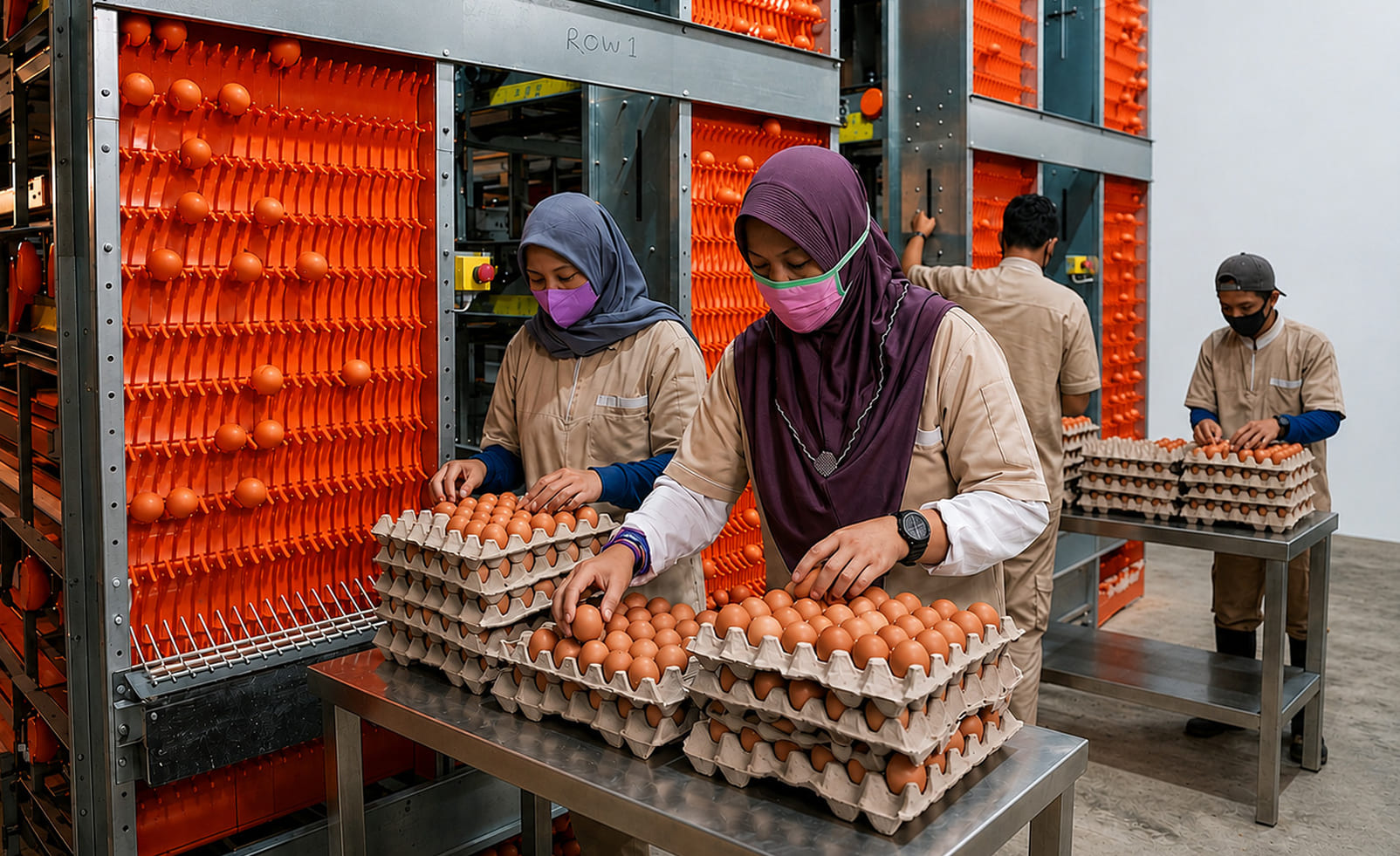 Proses Sortir Telur Ayam Konsumsi